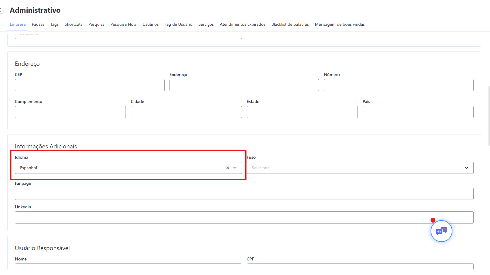 Ativando Omni em Espanhol