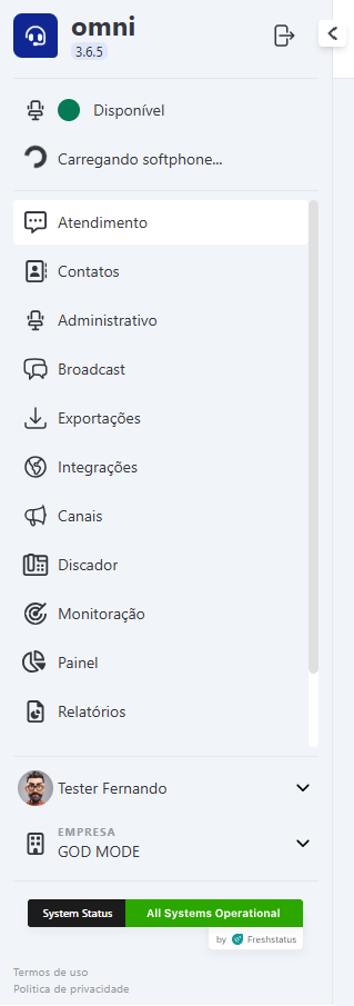 Menu Lateral