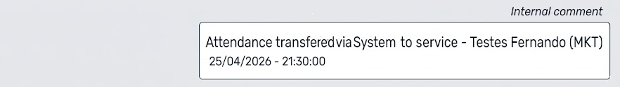 Histórico Transferência Automática de Atendimentos na Pausa
