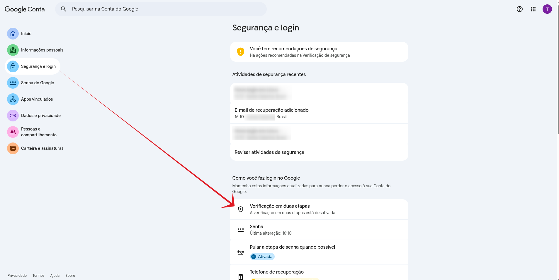 :class=sombracaixa Inicio Verificações em Duas Etapas