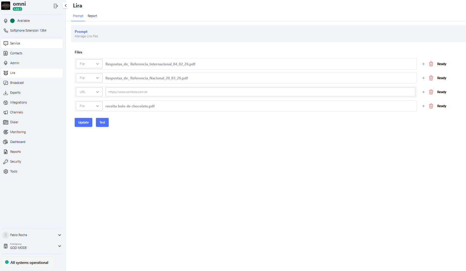 :class=sombracaixa Configurando Prompt