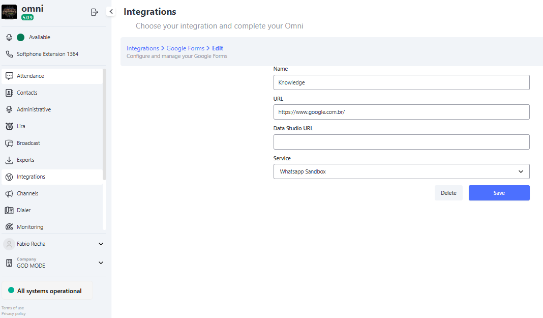 Criar/edição google forms