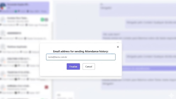 :class=sombracaixa Envio de Histórico por E-mail
