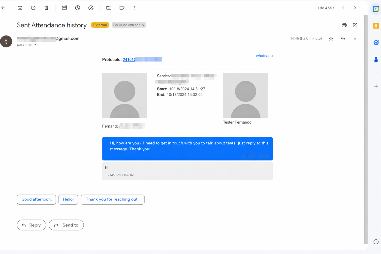 :class=sombracaixa Recebimento de Histórico por E-mail